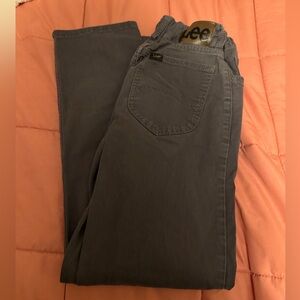 Lee Charcoal Casual Trousers